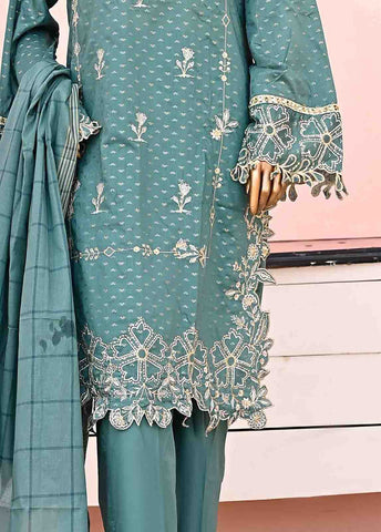 Bin Saeed Fabric - BNSF-012- 3 Piece Jacquard Embroidered collection