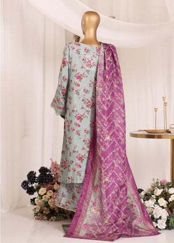 3 Piece Chikankari Stitched Mint Green Color Lawn Suit with Trouser & Dupatta