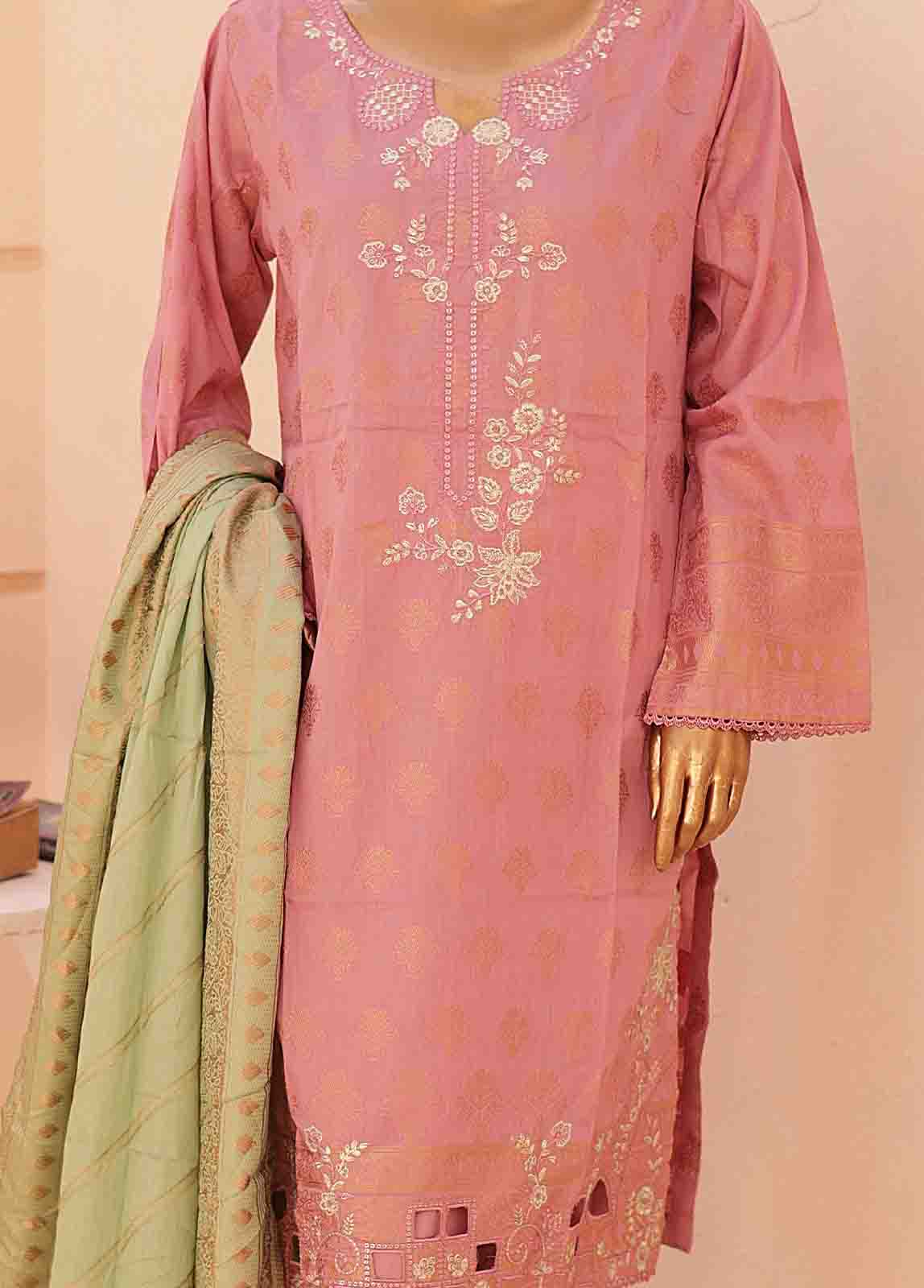 Bin Saeed Fabric - BSE-2301-3 Piece Jacquard Stitched Suit