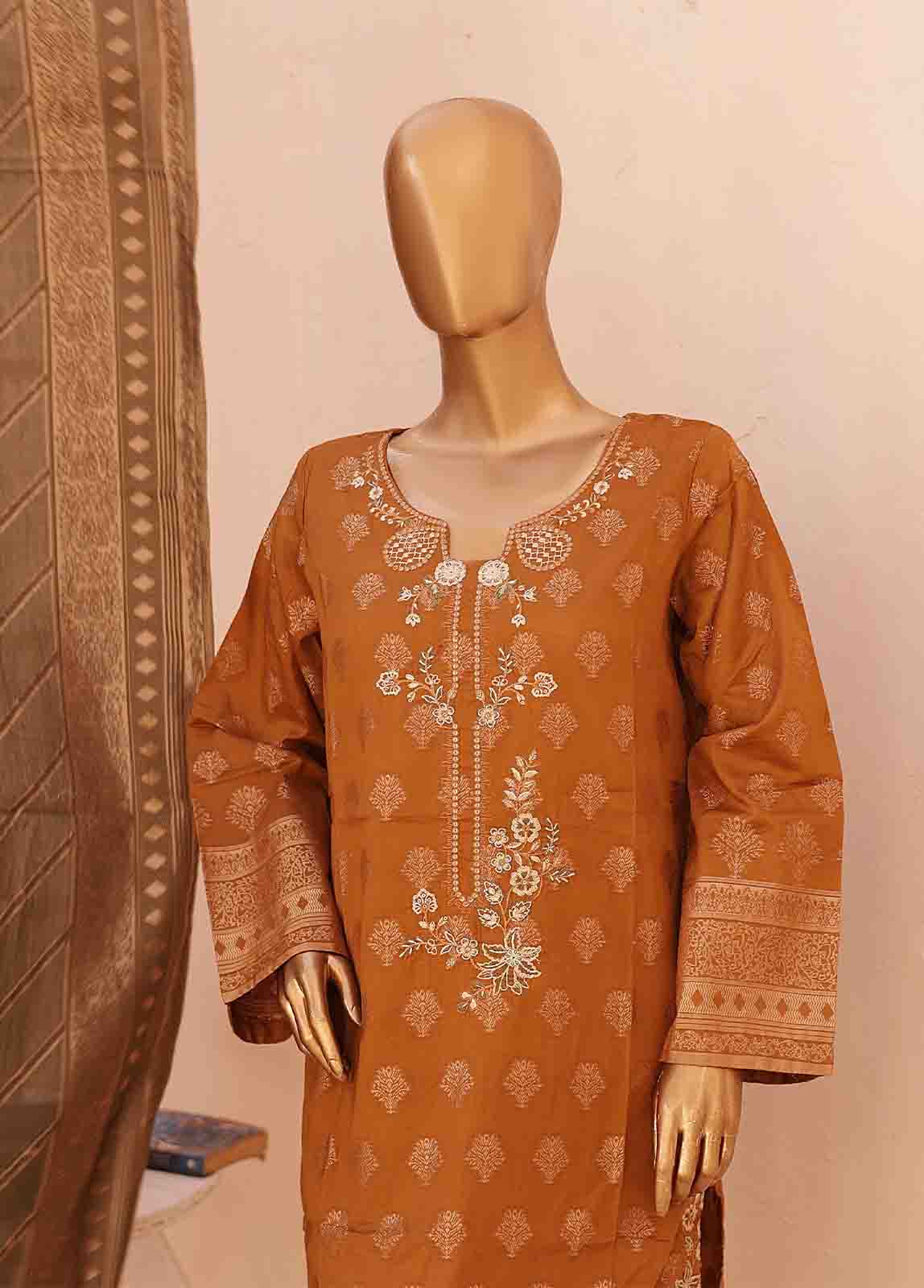 Bin Saeed Fabric - BSE-2304-3 Piece Jacquard Stitched Suit