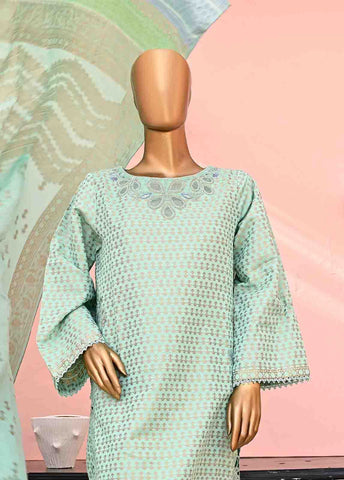 Bin Saeed Fabric - BSH-2318-A- 3 Piece Jacquard Embroidered collection