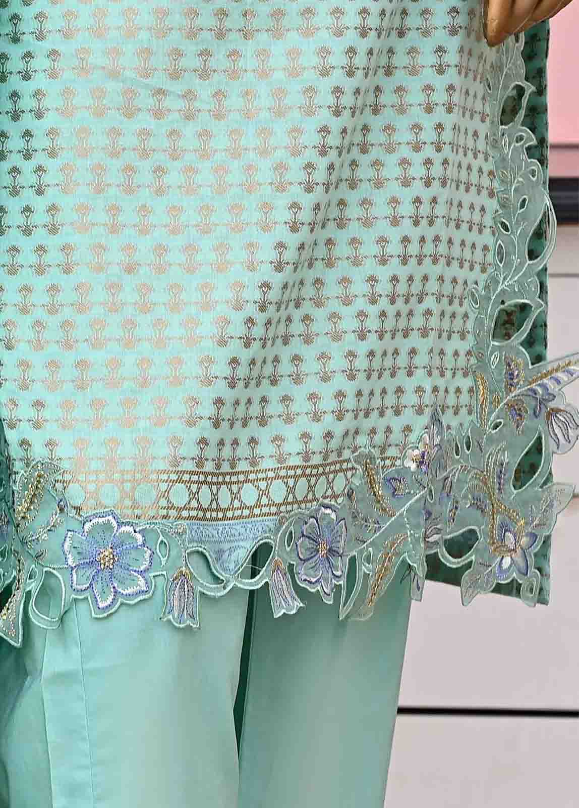 Bin Saeed Fabric - BSH-2318-B- 3 Piece Jacquard Embroidered collection