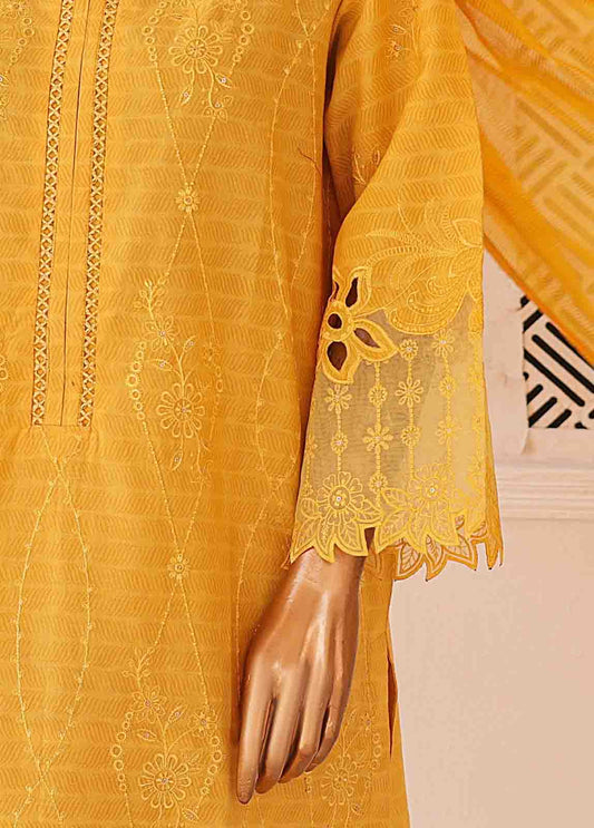 CK-ED-455 B-3 Piece Chikankari Stitched Suit