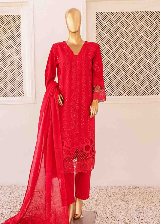 CK-ED-457 A-3 Piece Chikankari Stitched Suit