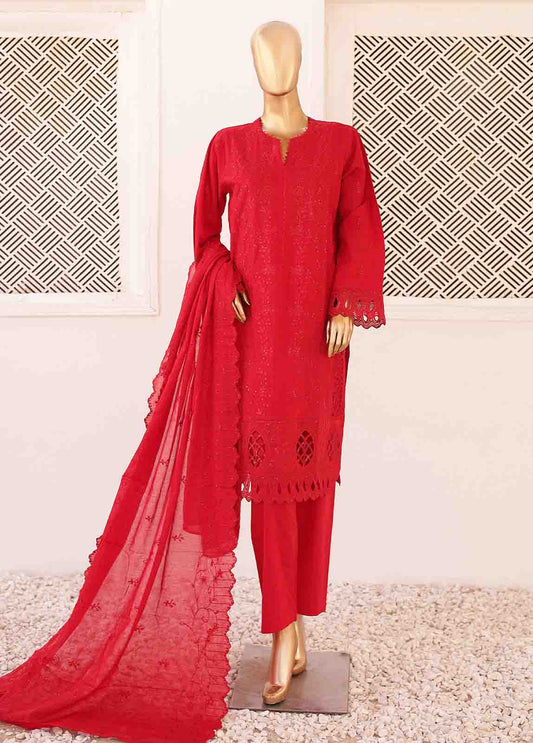 CK-ED-457 B-3 Piece Chikankari Stitched Suit