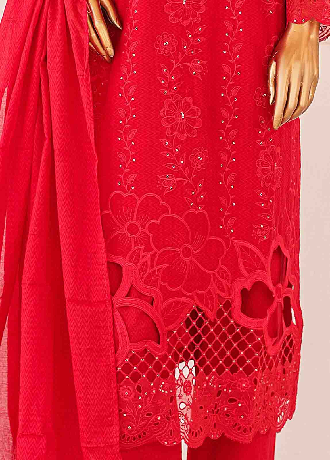 Bin Saeed Fabric - CK-ED-457 A-3 Piece Chikankari Stitched Suit