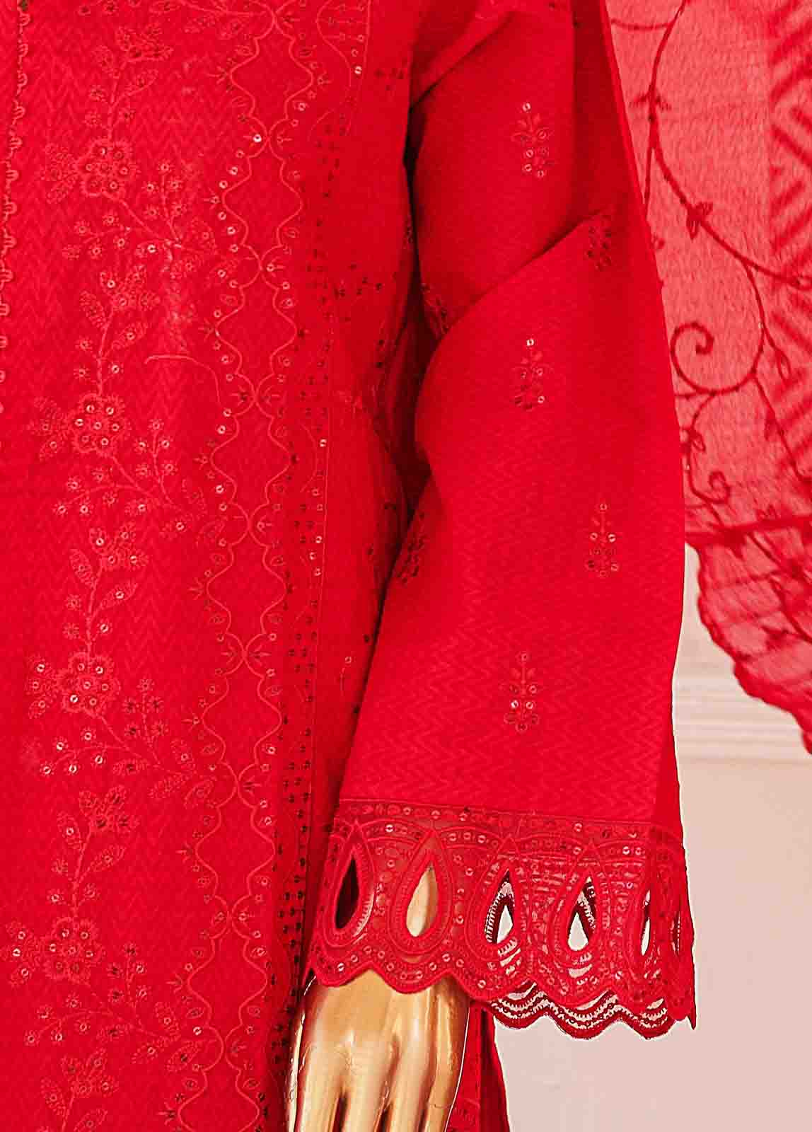 Bin Saeed Fabric - CK-ED-457 B-3 Piece Chikankari Stitched Suit