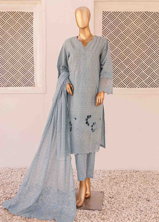 CK-ED-458 B-3 Piece Chikankari Stitched Suit