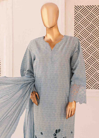 Bin Saeed Fabric - CK-ED-458 B-3 Piece Chikankari Stitched Suit