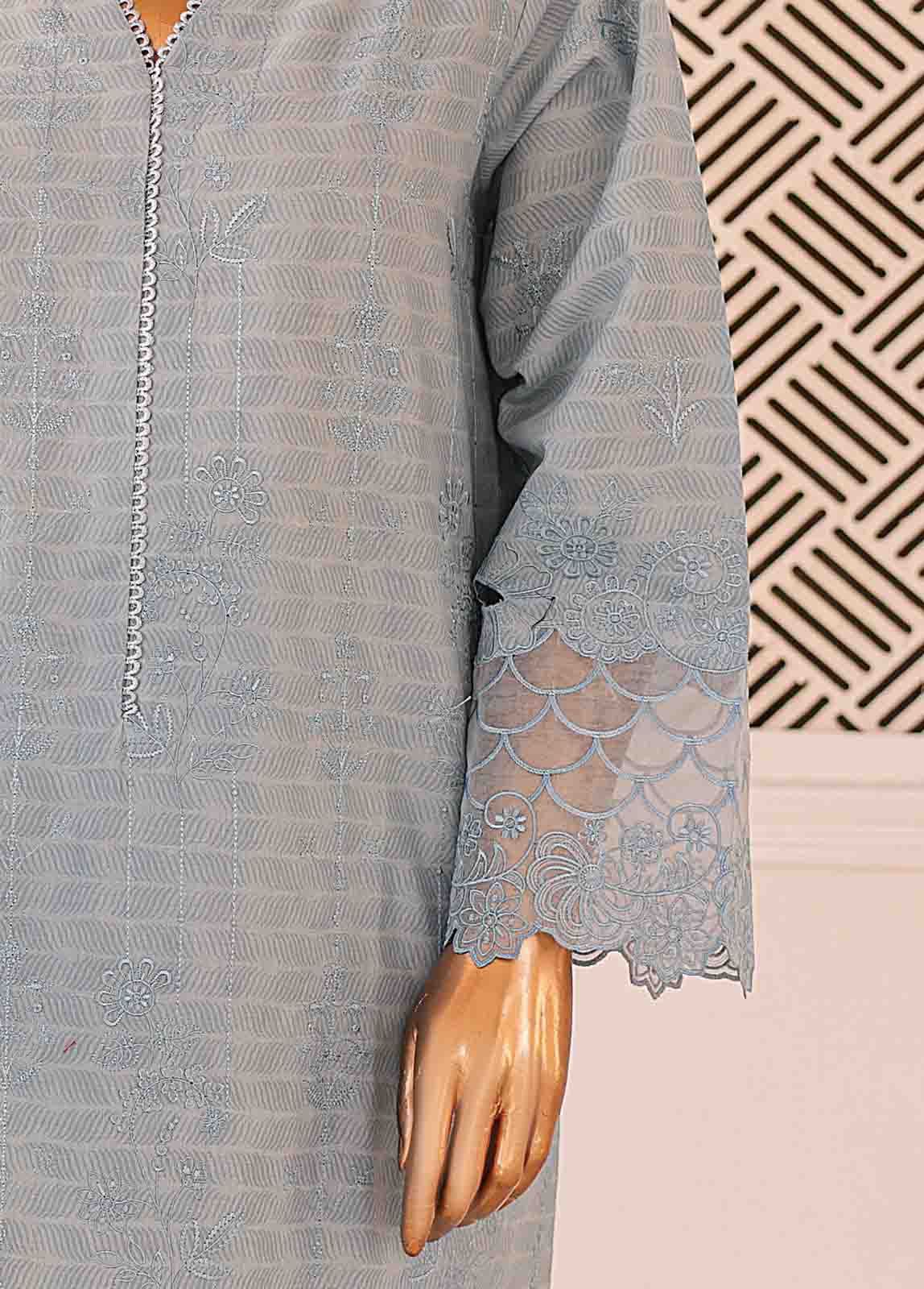 Bin Saeed Fabric - CK-ED-458 B-3 Piece Chikankari Stitched Suit