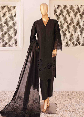 Bin Saeed Fabric - CK-ED-459 A-3 Piece Chikankari Stitched Suit