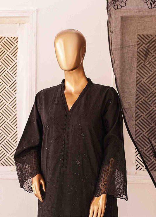 Bin Saeed Fabric - CK-ED-459 A-3 Piece Chikankari Stitched Suit