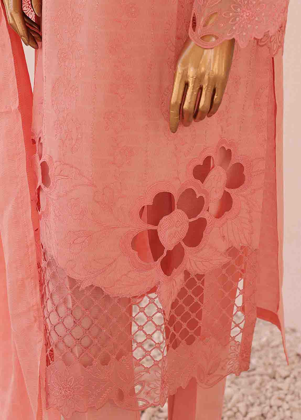 Bin Saeed Fabric - CK-ED-462 A-3 Piece Chikankari Stitched Suit