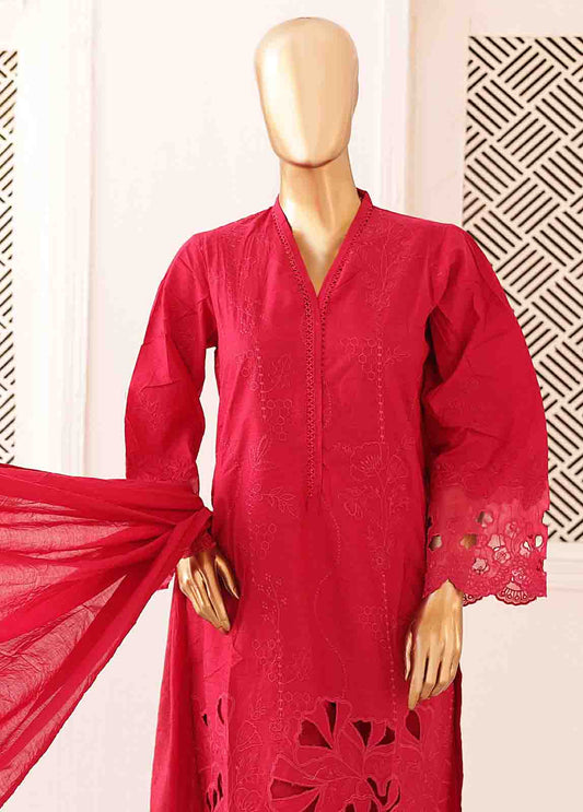 CK-ED-467 A-3 Piece Chikankari Stitched Suit