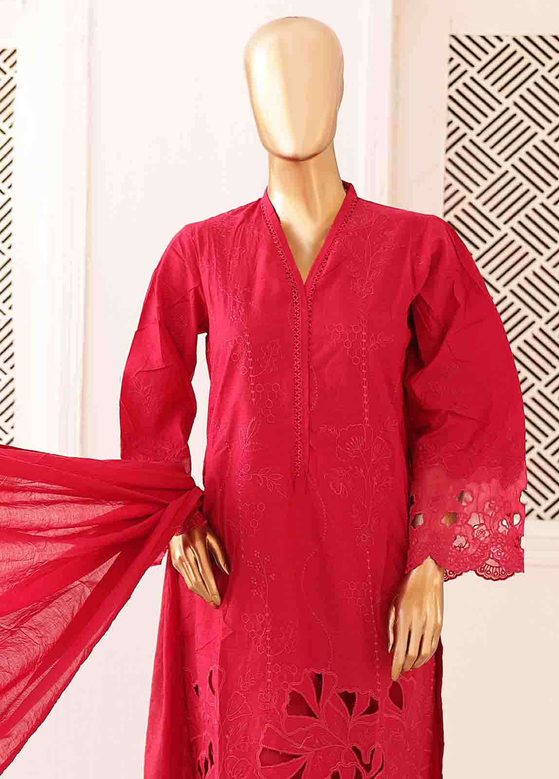 Bin Saeed Fabric - CK-ED-467 A-3 Piece Chikankari Stitched Suit