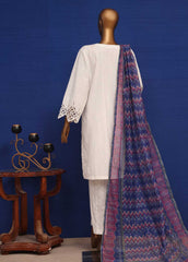 CMS-18-TF 3 Piece Chikankari Stitched Suit