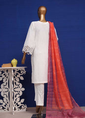 CMS-23-TF- 3 Piece Chikankari Stitched Suit