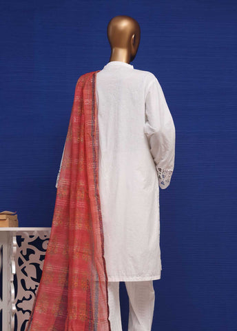 Bin Saeed Fabric - CMS-25-TF 3 Piece Chikankari Stitched Suit