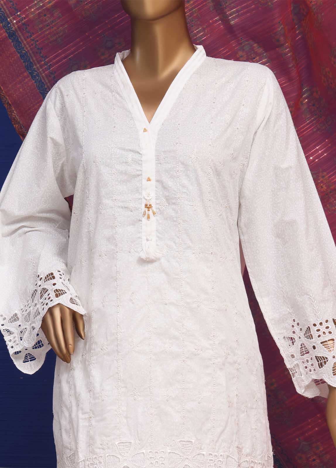 Bin Saeed Fabric - CMS-25-TF 3 Piece Chikankari Stitched Suit
