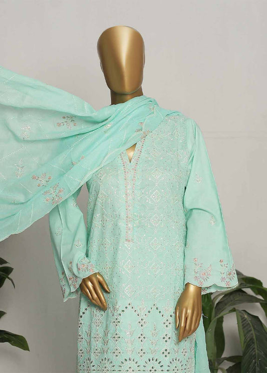 CMS-28-TF- 3 Piece Embroidered Stitched Suit