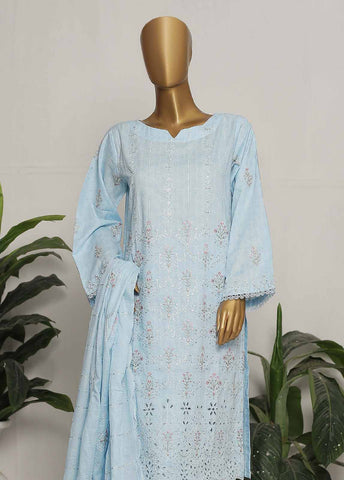 Bin Saeed Fabric - CMS-29-TF- 3 Piece Embroidered Stitched Suit