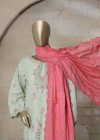 Bin Saeed Fabric - CMS-33-TF- 3 Piece Embroidered Stitched Suit