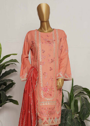 Bin Saeed Fabric - CMS-38-TF- 3 Piece Embroidered Stitched Suit