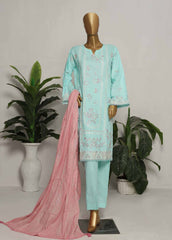 CMS-40-TF- 3 Piece Embroidered Stitched Suit