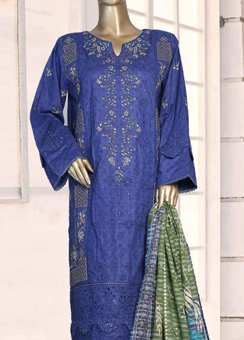Bin Saeed Fabric - CMSTF-005-3 Piece More bagh Chickenkari
