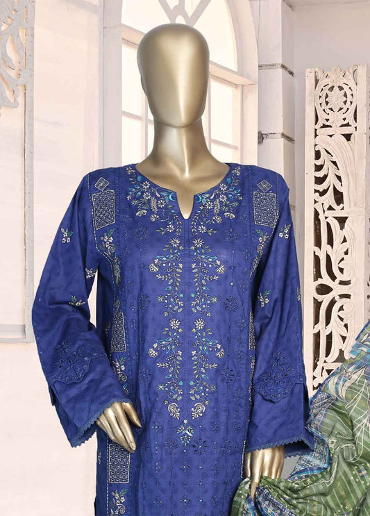 Bin Saeed Fabric - CMSTF-005-3 Piece More bagh Chickenkari