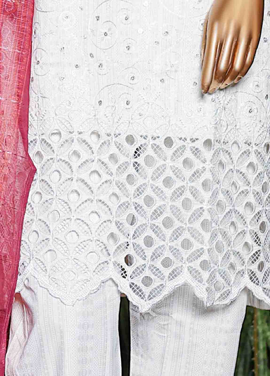Bin Saeed Fabric - CMSTF-018 B - 3 Piece Embroidered Stitched Suit