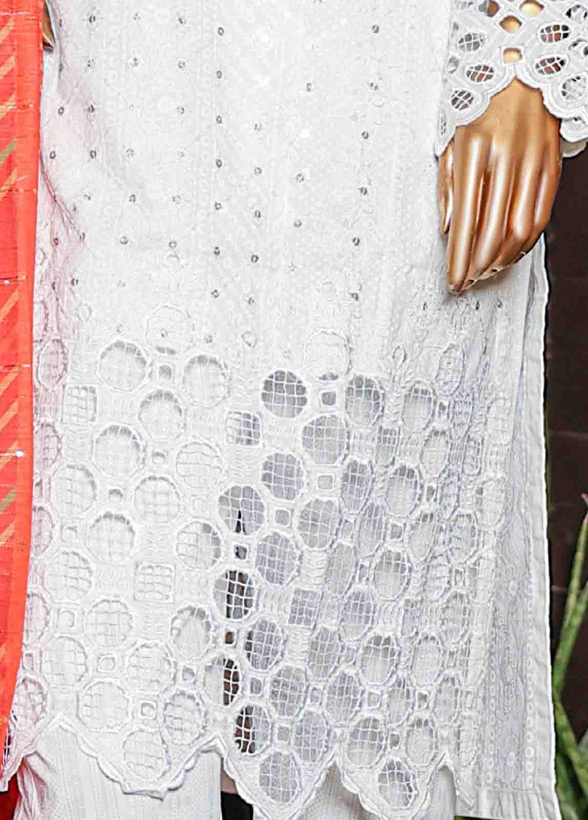 Bin Saeed Fabric - CMSTF-19 B- 3 Piece Embroidered Stitched Suit