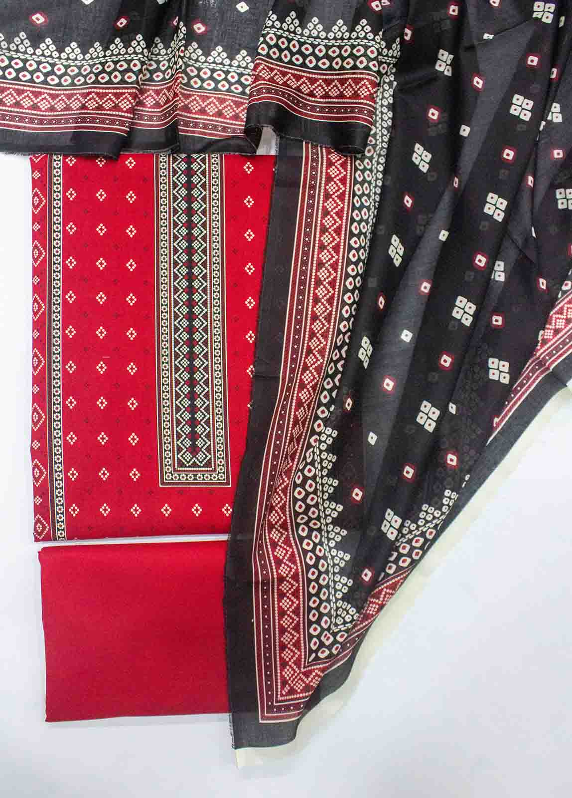 Bin Saeed Fabric - D-0117-3 Piece Lawn Digital Printed UnStitched Suit