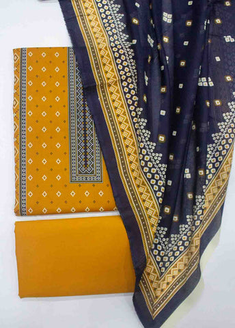 Bin Saeed Fabric - D-0118-3 Piece Lawn Digital Printed UnStitched Suit