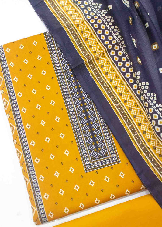 D-0118-3 Piece Lawn Digital Printed UnStitched Suit