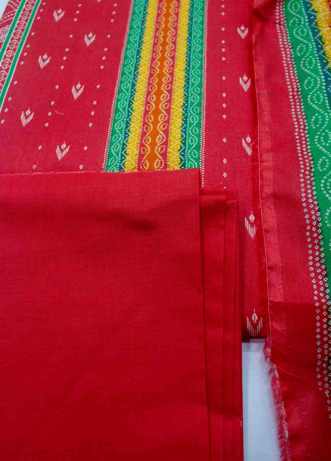 Bin Saeed Fabric - D-015-3 Piece Lawn Digital Printed UnStitched Suit