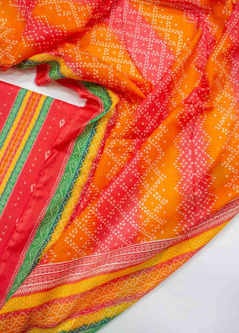 Bin Saeed Fabric - D-015-3 Piece Lawn Digital Printed UnStitched Suit