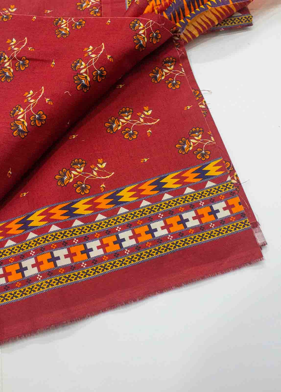 Bin Saeed Fabric - D-0202-3 Piece Lawn Digital Printed UnStitched Suit