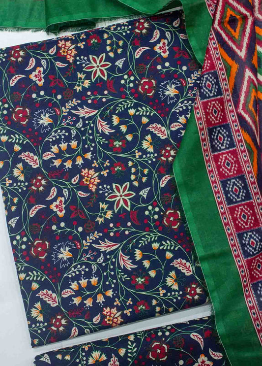 D-0205-3 Piece Lawn Digital Printed UnStitched Suit