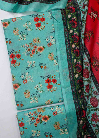 D-0208-3 Piece Lawn Digital Printed UnStitched Suit