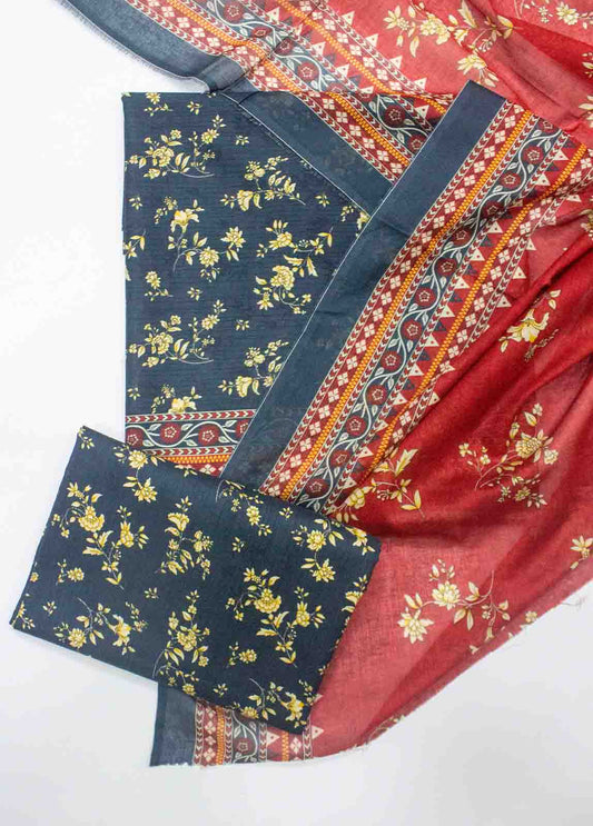 D-0212-3 Piece Lawn Digital Printed UnStitched Suit