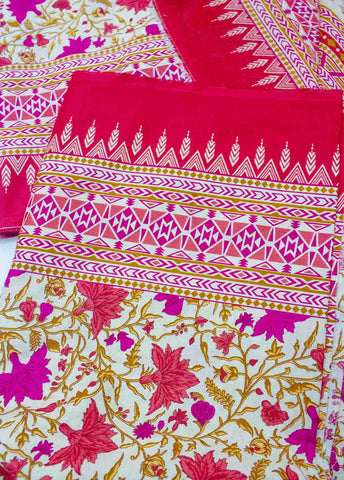 Bin Saeed Fabric - D-0215-3 Piece Lawn Digital Printed UnStitched Suit