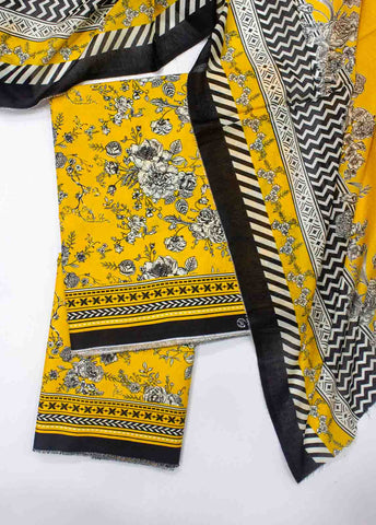 Bin Saeed Fabric - D-0218-3 Piece Lawn Digital Printed UnStitched Suit