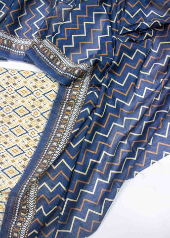 Bin Saeed Fabric - D-0221-3 Piece Lawn Digital Printed UnStitched Suit