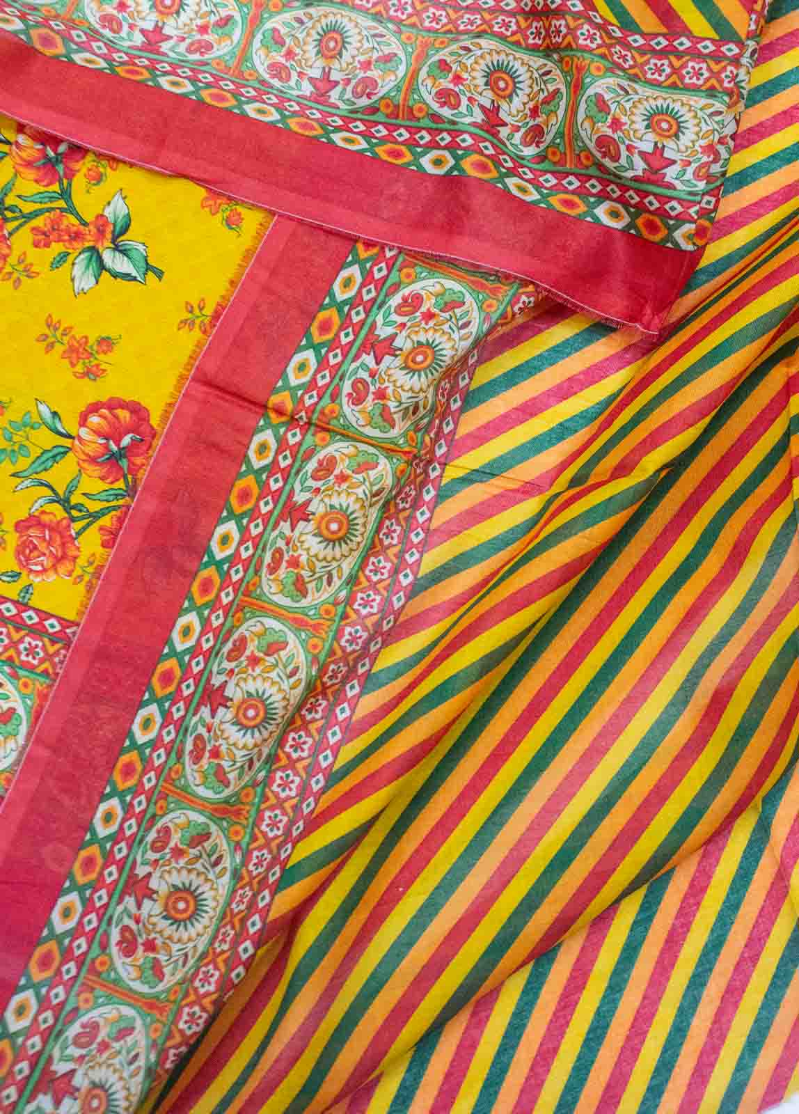 Bin Saeed Fabric - D-0223-3 Piece Lawn Digital Printed UnStitched Suit