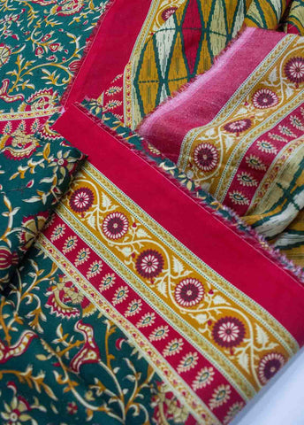 Bin Saeed Fabric - D-0225-3 Piece Lawn Digital Printed UnStitched Suit