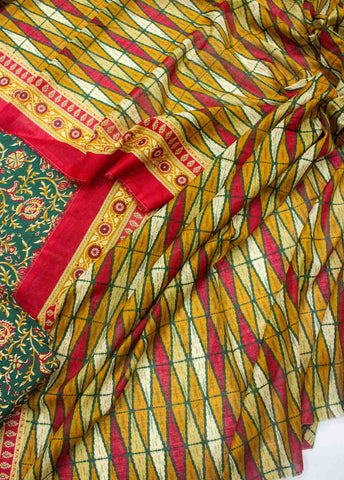 Bin Saeed Fabric - D-0225-3 Piece Lawn Digital Printed UnStitched Suit