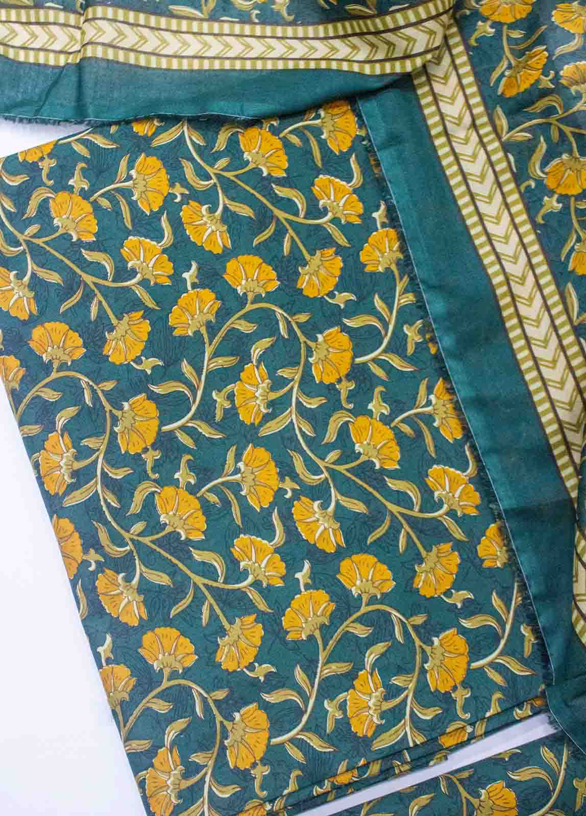 Bin Saeed Fabric - D-0226-3 Piece Lawn Digital Printed UnStitched Suit