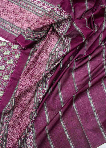 Bin Saeed Fabric - D-0227-3 Piece Lawn Digital Printed Unstitched Suit