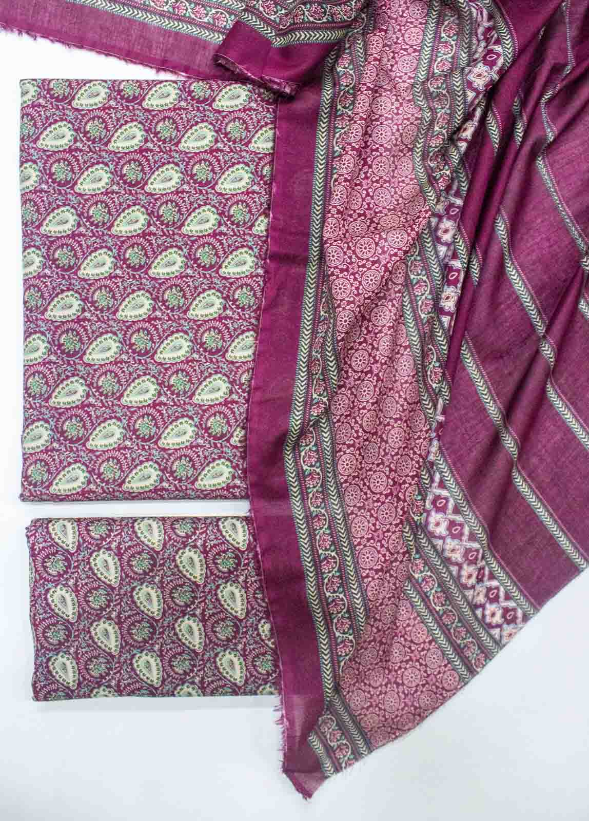 Bin Saeed Fabric - D-0227-3 Piece Lawn Digital Printed Unstitched Suit